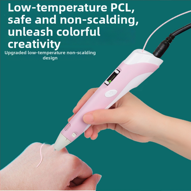 Pix 3D cu filament PCL - set DIY creativ de pictură, pix electric multifuncțional pentru copii 7–14 ani