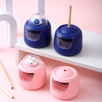 Sitianer 0877 Elektriline pliiatsi teritaja – armas nukkdisain, plastikust korpus, elektriline töö, kaal 120 g