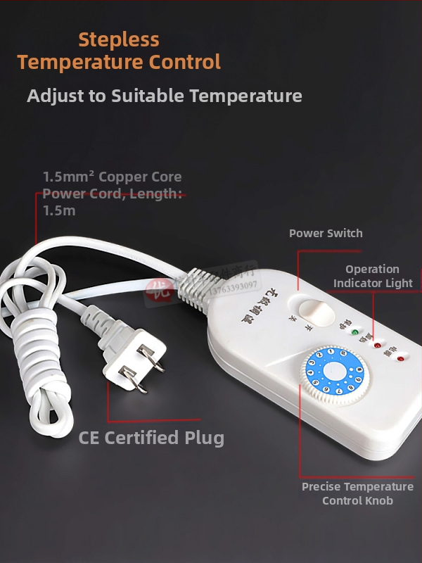 Vyhrievané elektrické šijacie nožnice so spínačom, 36V, čepeľ z nehrdzavejúcej ocele, teplotne nastaviteľné