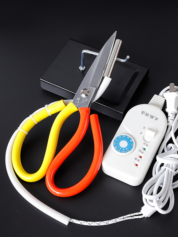 Θερμαινόμενα ηλεκτρικά ψαλίδια ραψίματος με διακόπτη, 36V, λεπίδα από ανοξείδωτο ατσάλι, ρυθμιζόμενη θερμοκρασία
