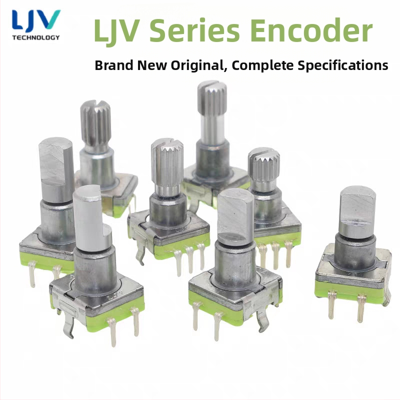 Ljv navigačný potenciometer hlasitosti pre auto DVD/rádio – 360° otáčanie s tlačidlom