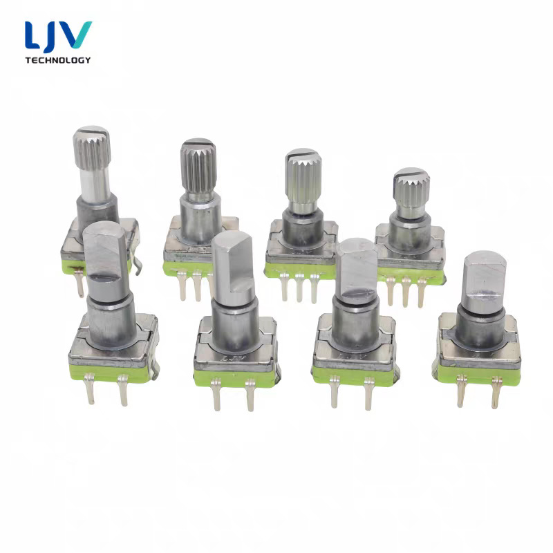 Ljv buton potențiometru de volum pentru navigație, pentru auto DVD/radio — rotație de 360° cu apăsare