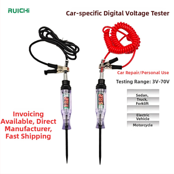 Ruichi tester obvodov pre auto, pero, rozsah 3-70V, model Al661185100703