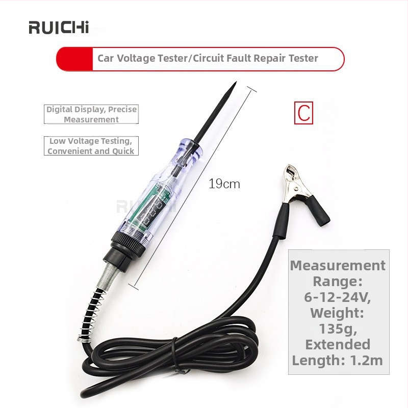 Ruichi tester obvodov pre auto, pero, rozsah 3-70V, model Al661185100703