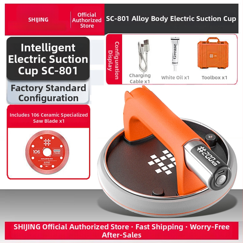 Elektrický vákuový zdvihák so sacou hlavou pre povrchy z nehrdzavejúcej ocele, 36V