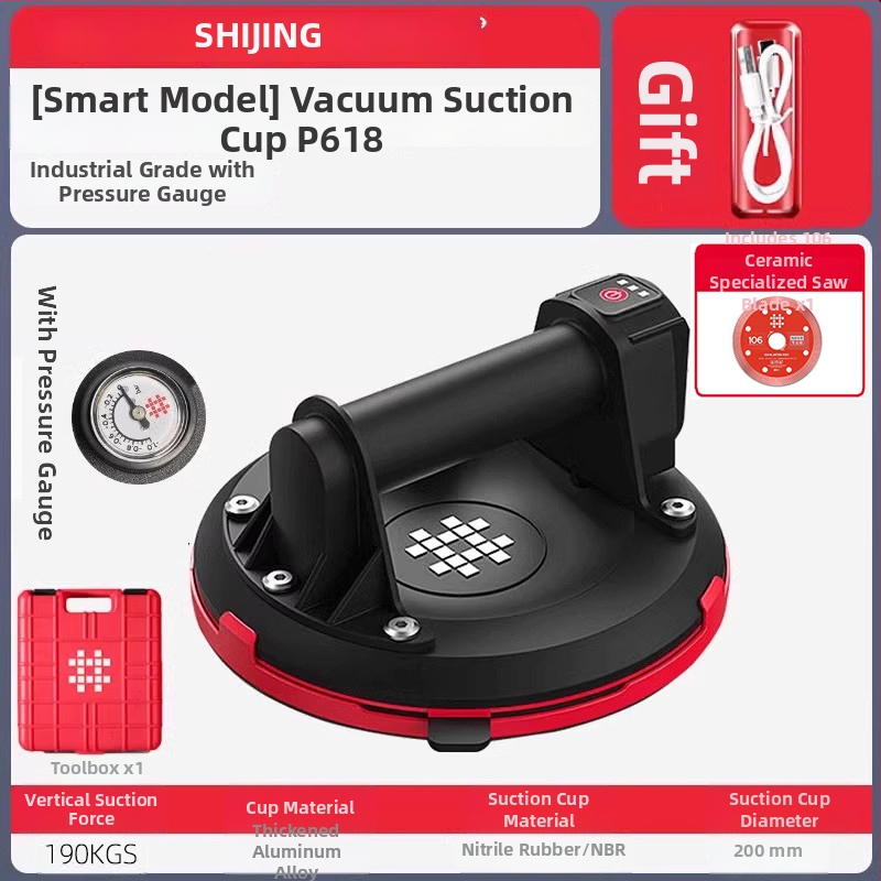 Elektrický vákuový zdvihák so sacou hlavou pre povrchy z nehrdzavejúcej ocele, 36V