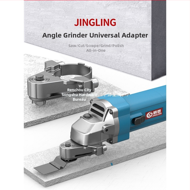 Youquan 36V konverzná hlava pre uhlovú brúsku na spracovanie dreva – viacúčelový adaptér na rezanie, drážkovanie, úpravu hrán a brúsenie (Model 1001137822)