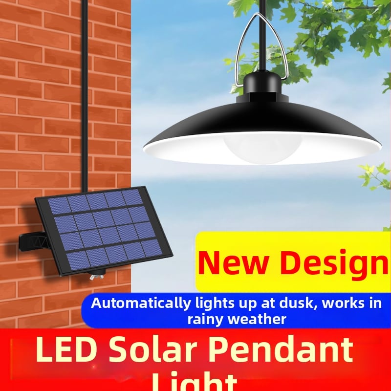 Ηλιακός εξωτερικός LED πολυέλαιος, IP65 αδιάβροχο, 15W, 5V, αισθητήρας φωτός με επαγωγικό διακόπτη, 1–4 κεφαλές