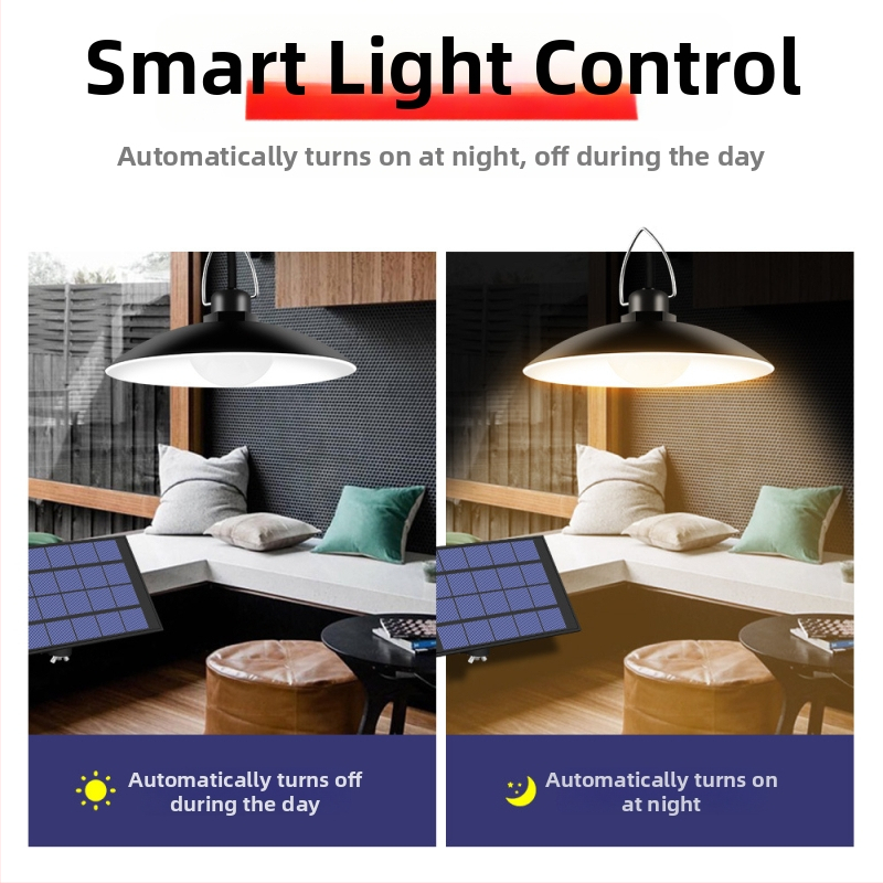 Ηλιακός εξωτερικός LED πολυέλαιος, IP65 αδιάβροχο, 15W, 5V, αισθητήρας φωτός με επαγωγικό διακόπτη, 1–4 κεφαλές