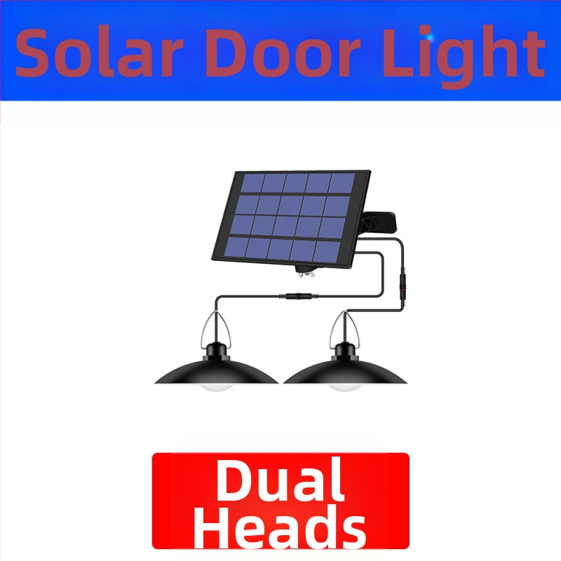 Ηλιακός εξωτερικός LED πολυέλαιος, IP65 αδιάβροχο, 15W, 5V, αισθητήρας φωτός με επαγωγικό διακόπτη, 1–4 κεφαλές