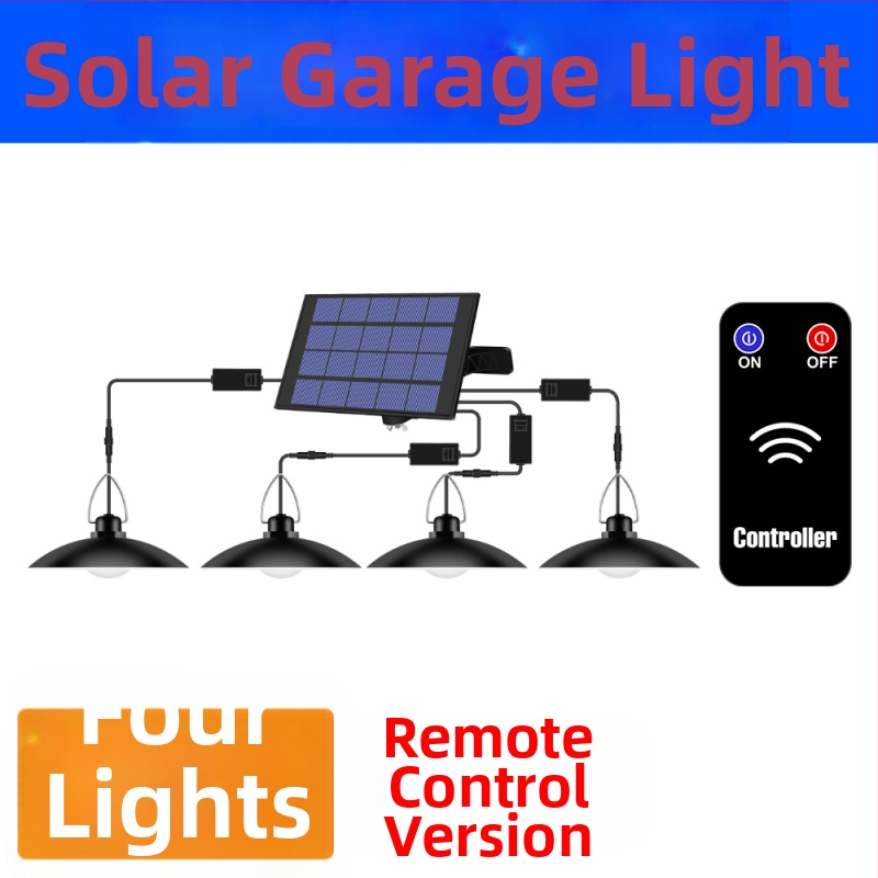 Ηλιακός εξωτερικός LED πολυέλαιος, IP65 αδιάβροχο, 15W, 5V, αισθητήρας φωτός με επαγωγικό διακόπτη, 1–4 κεφαλές