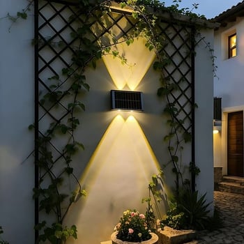 Ηλιακό φωτιστικό τοίχου εξωτερικού IP66 αδιάβροχο, LED πηγή, 4W, 3.7V, JM02301