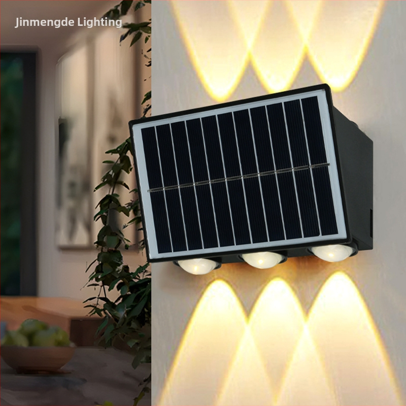 Solárne vonkajšie nástenné svetlo IP66, LED zdroj, 4W, 3.7V, JM02301