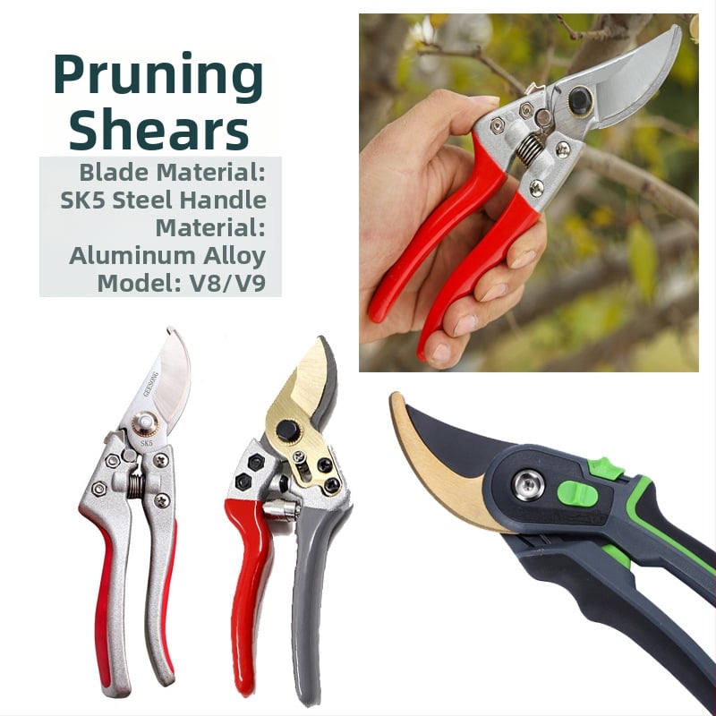 SNJUE Foarfă de tăiat ramuri V8V9 – pentru grădină, bonsai, pomi fructiferi și plante înflorite