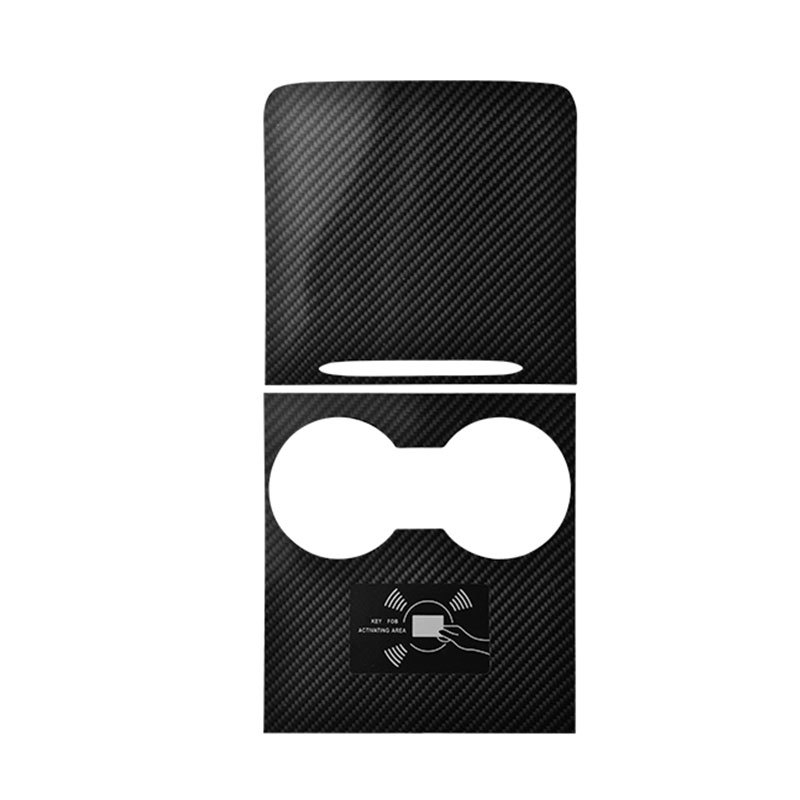 YUKE Zaštitna folija za središnju ploču za Tesla Model 3/Y — filc-karbonski PVC, otporan na visoke/niže temperature, otporan na ogrebotine, otporan na otiske prstiju