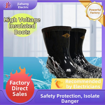 35kV izolačné topánky pre elektrikárov, gumové, vysoké, izolované, ochrana proti úrazu elektrickým prúdom