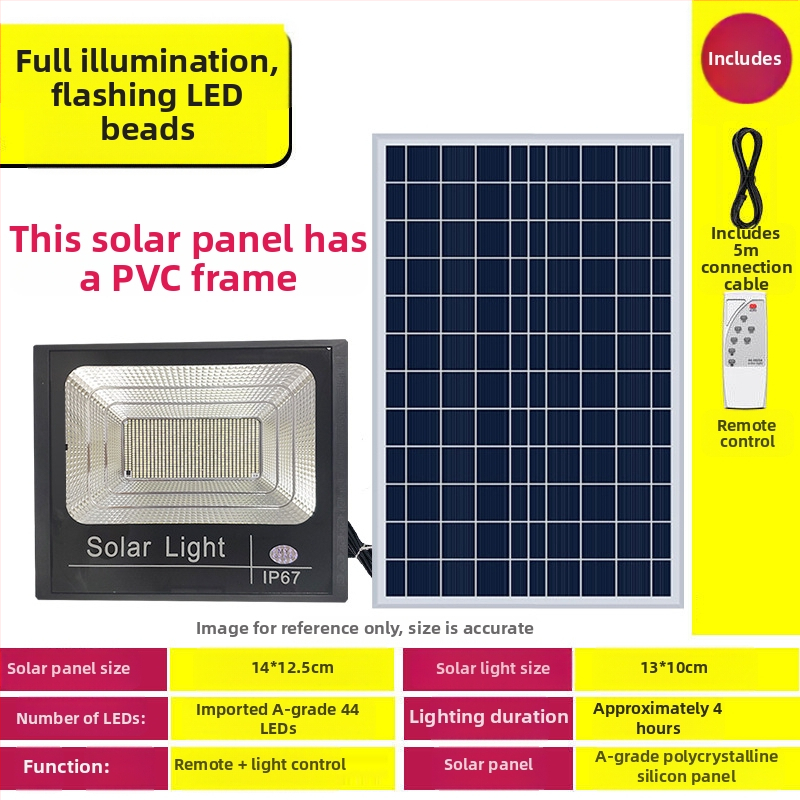 Ηλιακός εξωτερικός προβολέας LED με επαγωγικό διακόπτη, IP67, 1W LED, αυτονομία 6–12 ωρών, διάρκεια ζωής 3–5 ετών