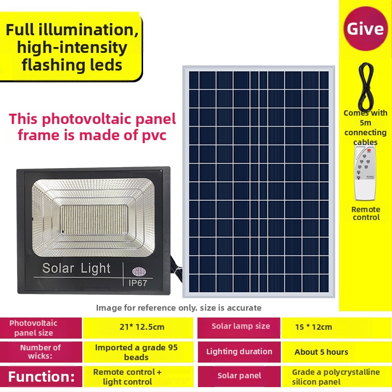 Ηλιακός εξωτερικός προβολέας LED με επαγωγικό διακόπτη, IP67, 1W LED, αυτονομία 6–12 ωρών, διάρκεια ζωής 3–5 ετών