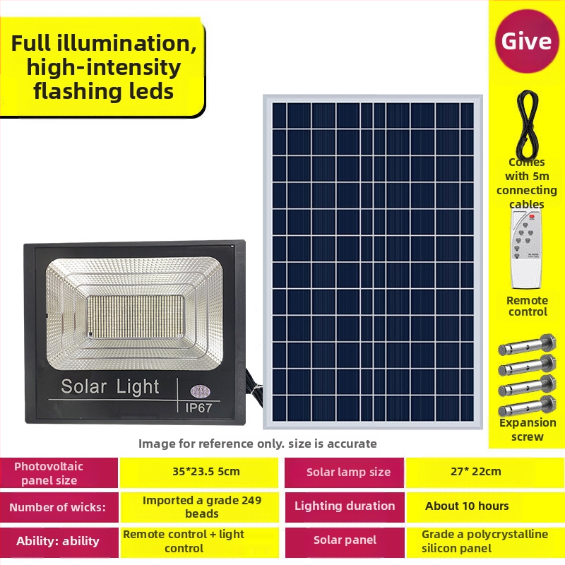 Ηλιακός εξωτερικός προβολέας LED με επαγωγικό διακόπτη, IP67, 1W LED, αυτονομία 6–12 ωρών, διάρκεια ζωής 3–5 ετών