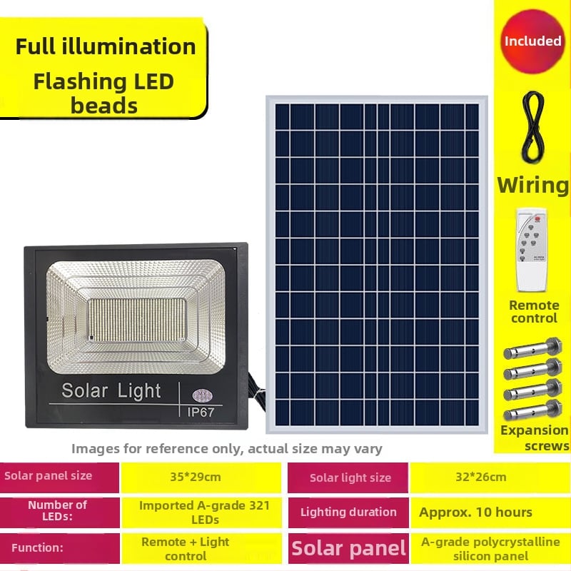 Ηλιακός εξωτερικός προβολέας LED με επαγωγικό διακόπτη, IP67, 1W LED, αυτονομία 6–12 ωρών, διάρκεια ζωής 3–5 ετών