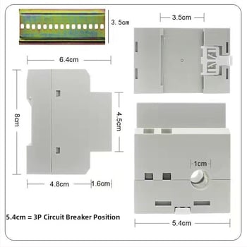 Contor inteligent monofazat, montat pe șina DIN, 220V, măsoară tensiunea, curentul, puterea, frecvența și factorul de putere