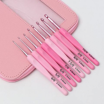 Set kukica za pletenje s mekanim držalom, protuklizni, ručno izrađen, DIY pletenje