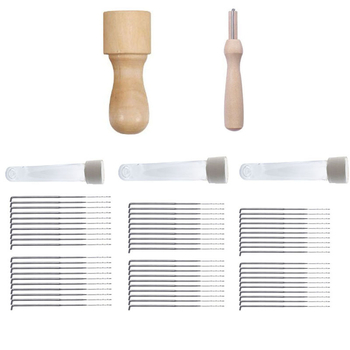 Set drvenih alata za filcanje s osam igala za DIY