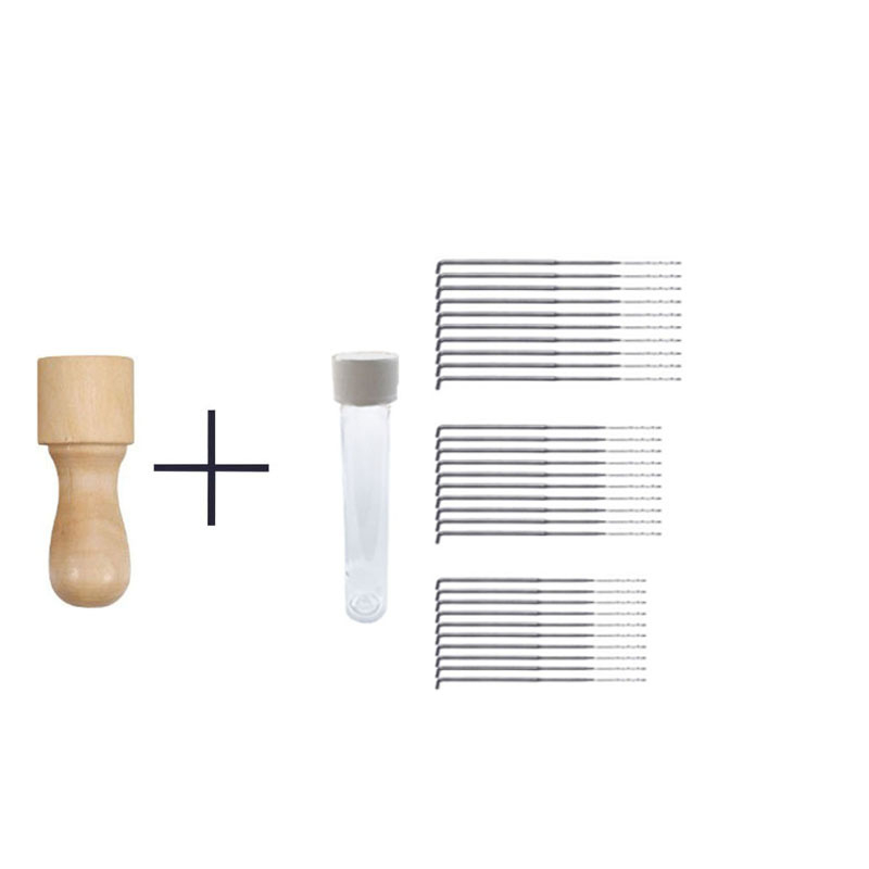 Set drvenih alata za filcanje s osam igala za DIY