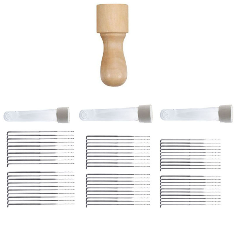Set drvenih alata za filcanje s osam igala za DIY