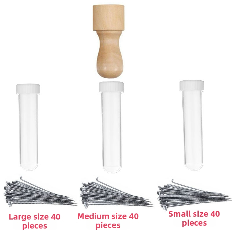 Set drvenih alata za filcanje s osam igala za DIY