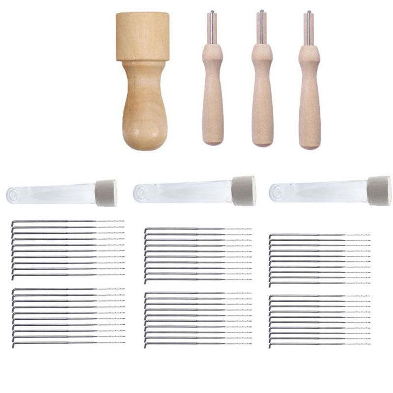 Set drvenih alata za filcanje s osam igala za DIY