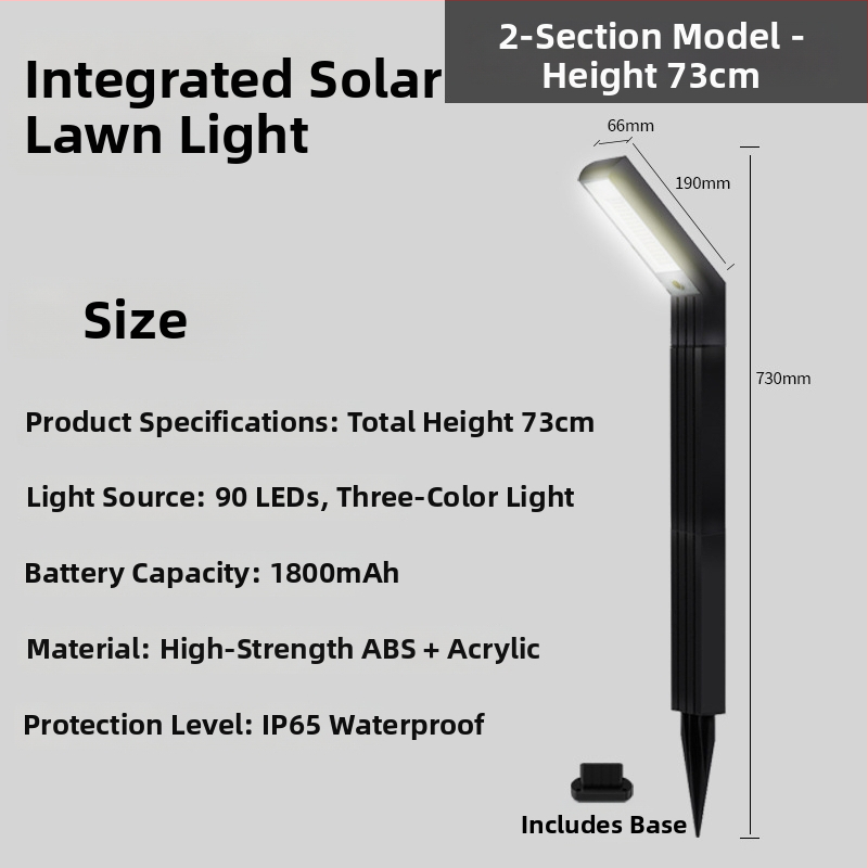 Solárna vonkajšia záhradná lampa s LED, 5W, IP65, dosah 15–30 m²
