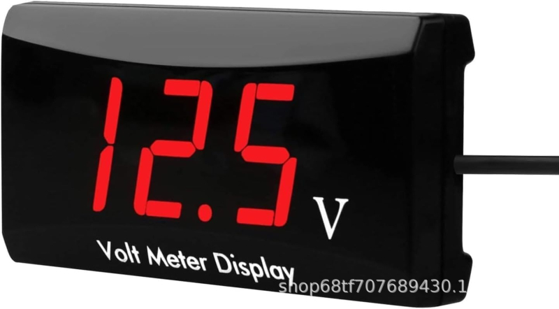 Βολτόμετρο για ηλεκτρικά οχήματα και μοτοσικλέτες με οθόνη LCD, εύρος 12-150V