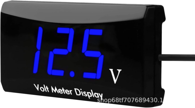 Βολτόμετρο για ηλεκτρικά οχήματα και μοτοσικλέτες με οθόνη LCD, εύρος 12-150V