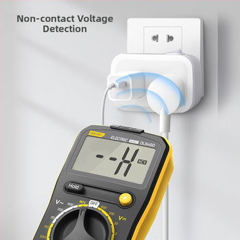 Digitálny multimetr pre elektrikárov — meranie DC napätia, kapacity a teploty, vysoká presnosť