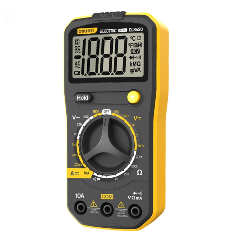 Digitálny multimetr pre elektrikárov — meranie DC napätia, kapacity a teploty, vysoká presnosť