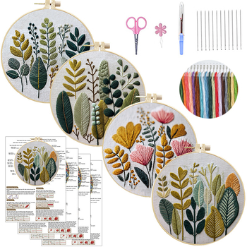 Σετ DIY κεντήματος για παιδιά – αρχάριο 3D διακοσμητικό κέντημα, ύφασμα βαμβάκι και λινό, μοντέρνο μινιμαλιστικό στυλ