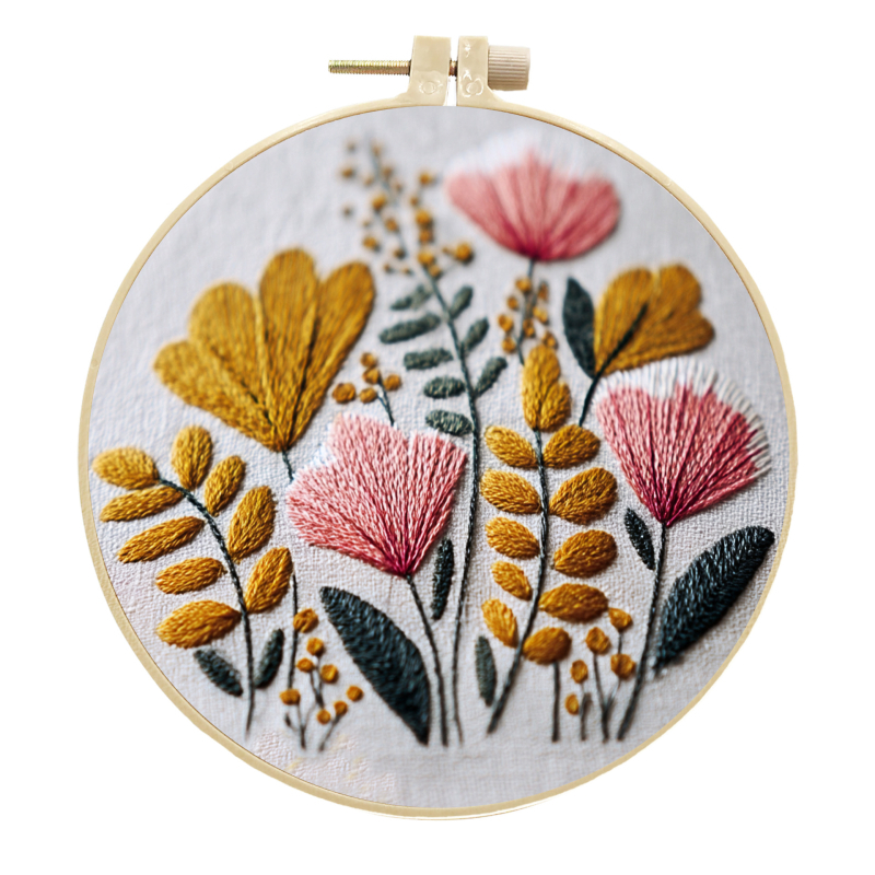 Σετ DIY κεντήματος για παιδιά – αρχάριο 3D διακοσμητικό κέντημα, ύφασμα βαμβάκι και λινό, μοντέρνο μινιμαλιστικό στυλ