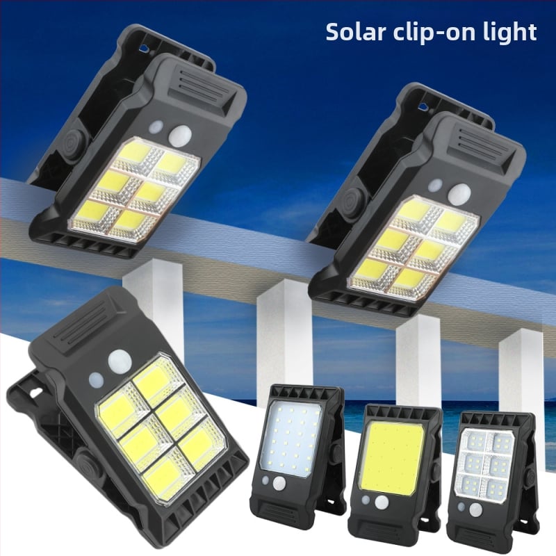 Solárne klip svetlo na vonkajšiu stenu s automatickým senzorom, IP44 vodotesný LED 2835, 10W