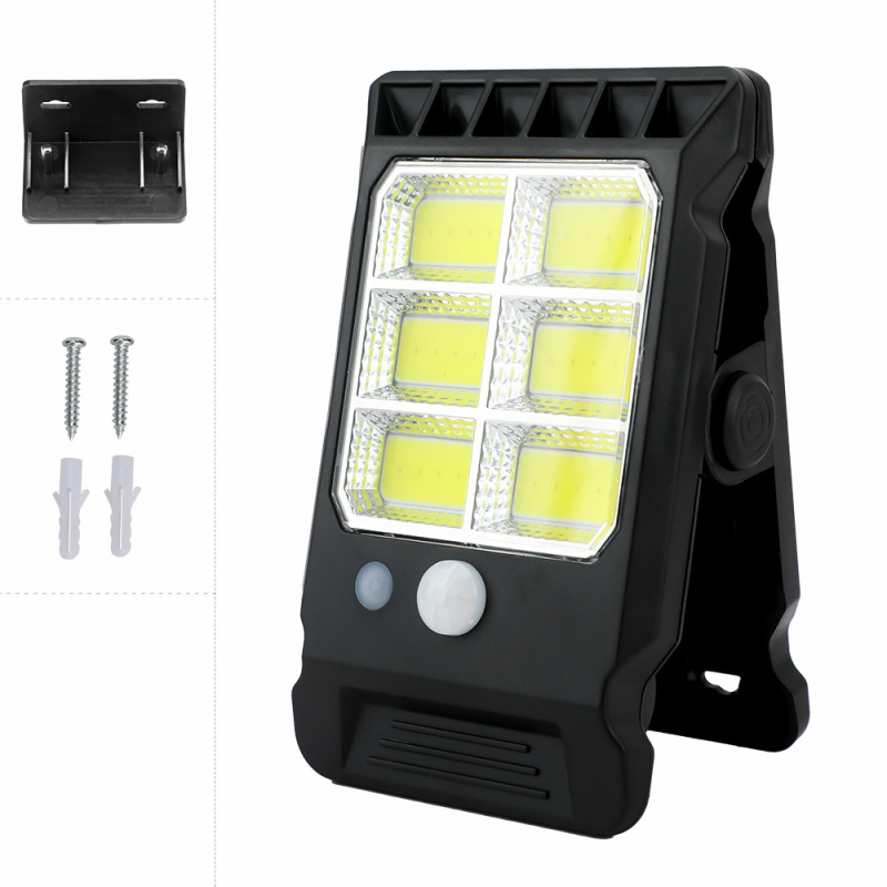 Ηλιακή λάμπα κλιπ για εξωτερική τοιχοποιία με αισθητήρα, IP44 αδιάβροχη, LED 2835, 10W