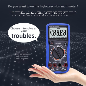 Xinbao SM145E multiméter intelligens feszültségmérés, nagy pontosságú digitális kijelző, elektromos karbantartásra, kapacitásmérés