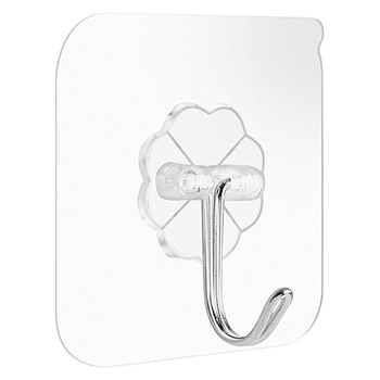 Plastični zidni vješak s višerednim kukicama za kuhinju, bez bušenja, bez tragova instalacije