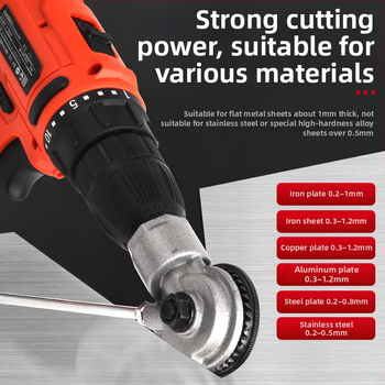 Jinchengtai 220V príslušenstvo k vŕtačke s nastaviteľným rezačom plechov pre železné plechy