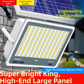 Solárna vonkajšia lampa pre záhradu, IP67, diaľkové ovládanie, 6V, osvetlenie 200 m² a viac, 12–16 h prevádzky, Fire Dragon