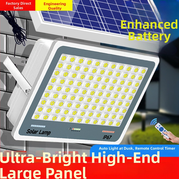 Solárna vonkajšia lampa pre záhradu, IP67, diaľkové ovládanie, 6V, osvetlenie 200 m² a viac, 12–16 h prevádzky, Fire Dragon