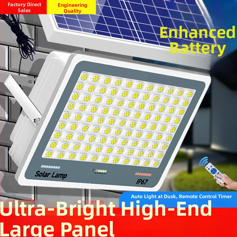 Solárna vonkajšia lampa pre záhradu, IP67, diaľkové ovládanie, 6V, osvetlenie 200 m² a viac, 12–16 h prevádzky, Fire Dragon