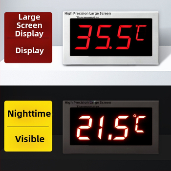 CX901 Digitalni termometar s velikim zaslonom i crvenim brojkama, elektronički prikaz temperature, za uzgoj u staklenicima i skladištenje u hladnjaku