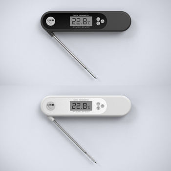 Digitalni kuhinjski termometar s velikim podsvijetljenim zaslonom, sklopni za BBQ i vodu, višenamjenski