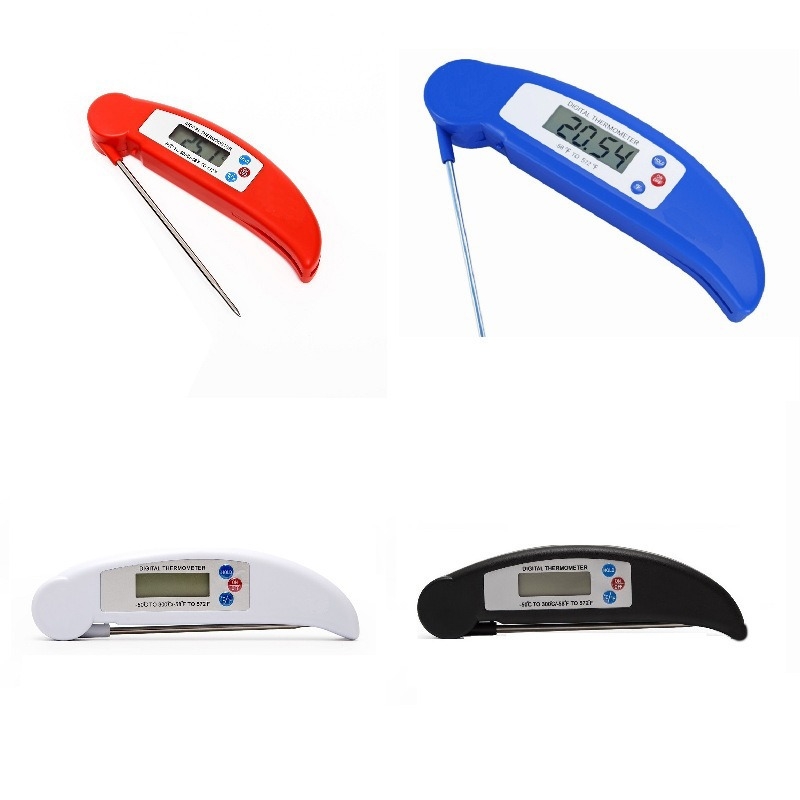 Сгъваем прахозащитен термометър за храна — за барбекю, кухня, печене, масло и вода, резолюция 0,1°C
