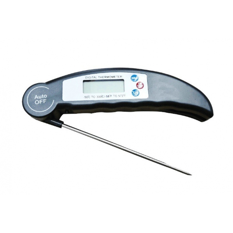 Сгъваем прахозащитен термометър за храна — за барбекю, кухня, печене, масло и вода, резолюция 0,1°C